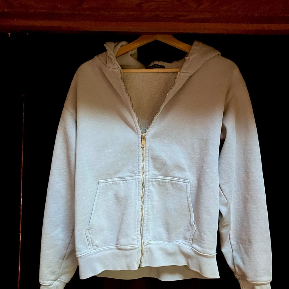 Brandy Melville classic grey hooded sweatshirt